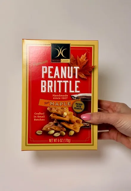 Peanut Brittle - Maple (6 oz Box)